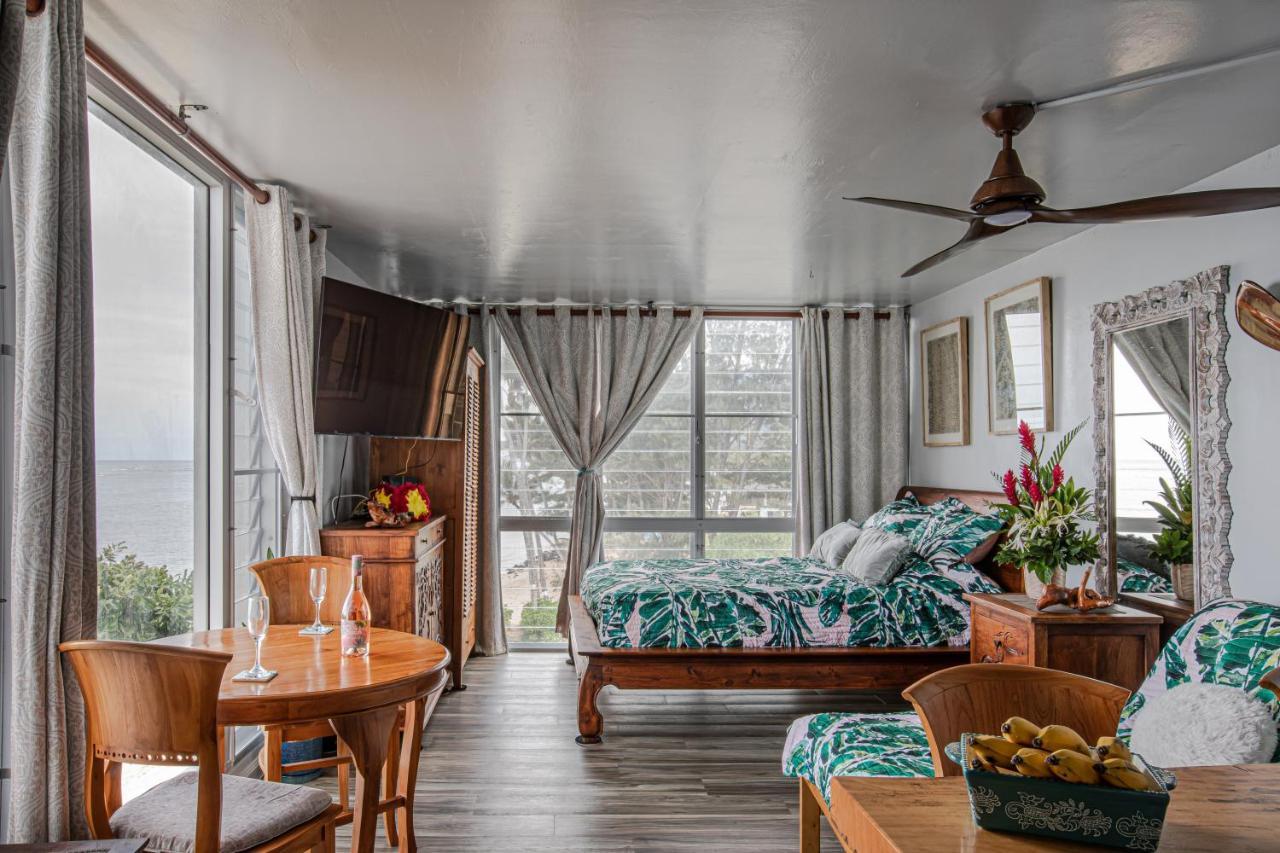 Breezy Beachfront Bali-Style Haven 180 Degree Oceanview Hau'ula ภายนอก รูปภาพ
